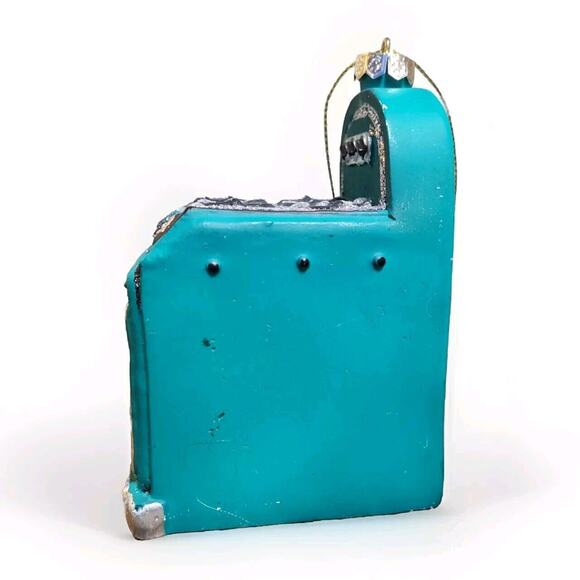 Retro Kitchen Oven Glass Ornament - Art Deco Green Teal, Bakery, Chef Cook Gift - Picture 7 of 8